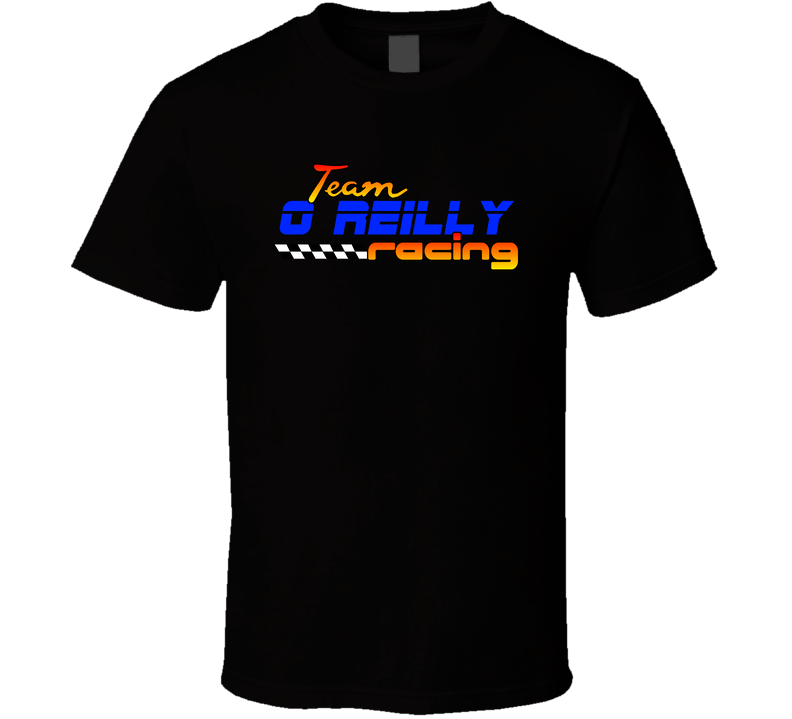O Reilly Team Racing Personalized Racing Cool Black Unisex T Shirt