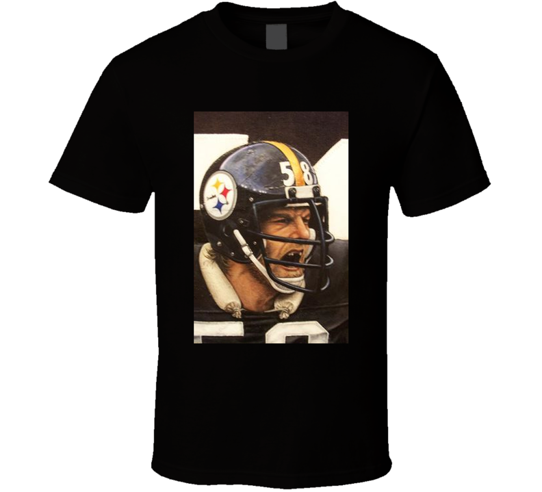 Pittsburgh Steelers Jack Lambert Sports Black Unisex T Shirt