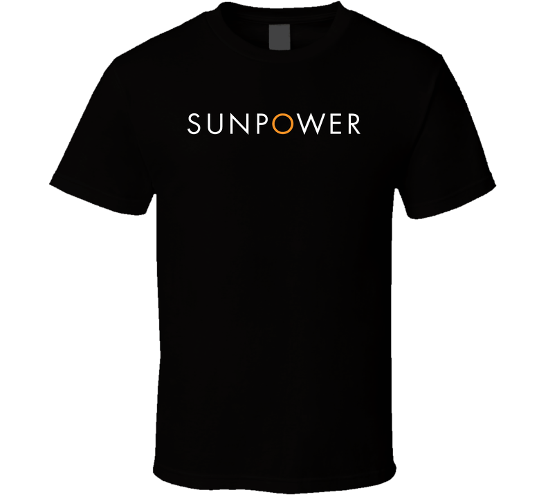 Sunpower Corporation Nasdaq Company For Black Black Unisex T Shirt
