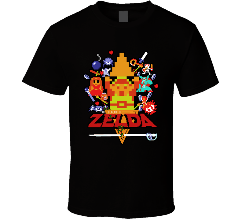 The Legend Of Zelda Video Game Black Unisex T Shirt