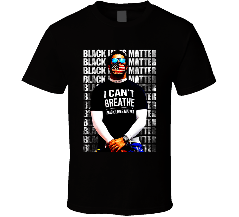 Bubba Wallace I Can't Breathe Black Lives Matter Race Car Black Unisex T Shirt