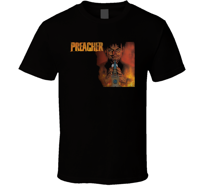 Preacher Comic Book Black Unisex T Shirt Preacher Comic Book Black Unisex T Shirt