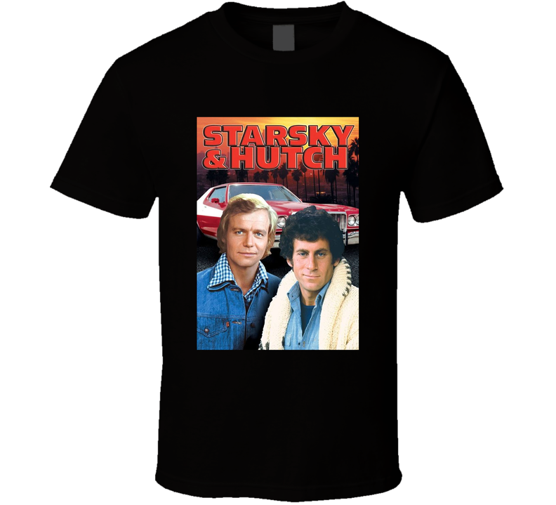 Starsky And Hutch Popular 70s Tv Show Retro Black Unisex T Shirt Starsky And Hutch Popular 70s Tv Show Retro Black Unisex T Shirt