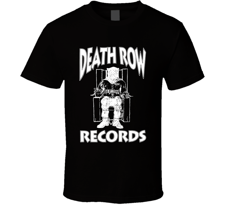 Death Row Records Popular Record Label Music Fan Black Unisex T Shirt Death Row Records Popular Record Label Music Fan Black Unisex T Shirt