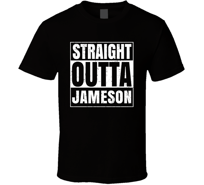 Straight Outta Jameson Missouri City Compton Parody Grunge Black Unisex T Shirt Straight Outta Jameson Missouri City Compton Parody Grunge Black Unisex T Shirt