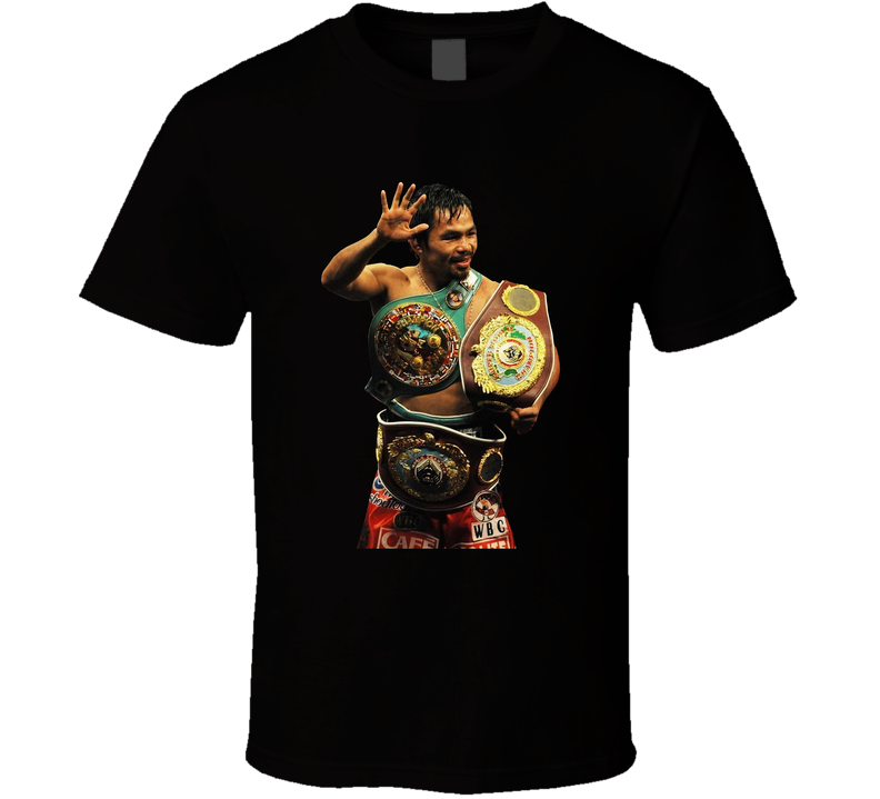 Manny Pacquiao Legendary Boxing Champion Fight Fan Black Unisex T Shirt