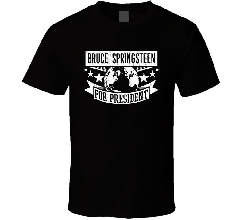 Bruce Springsteen For President Rock And Roll Hall Of Fame Black Unisex T Shirt Bruce Springsteen For President Rock And Roll Hall Of Fame Black Unisex T Shirt