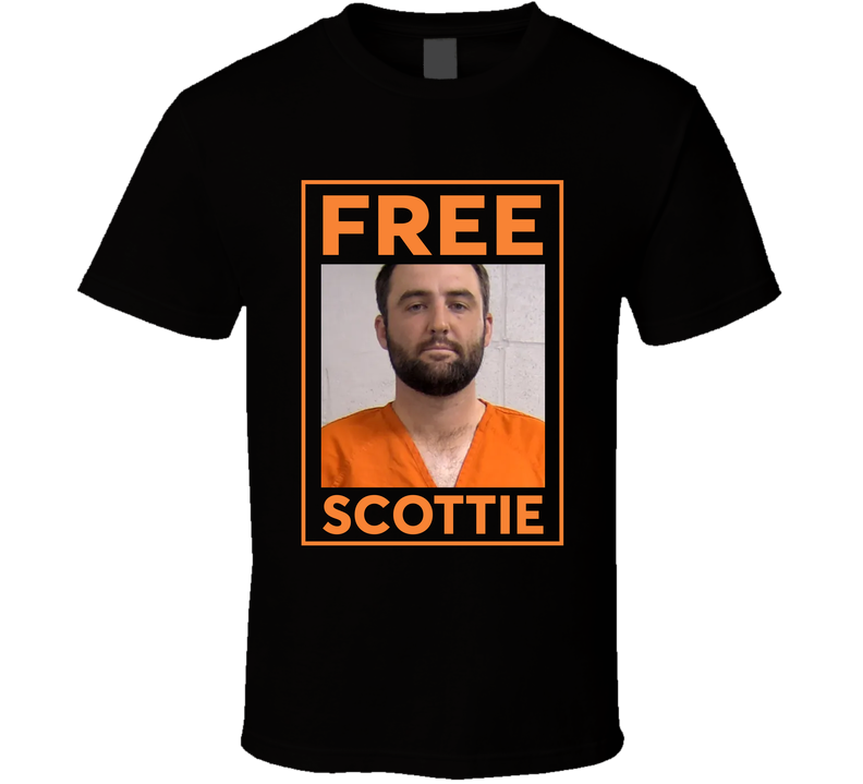 Free Scottie Scheffler Mugshot Black Unisex T Shirt