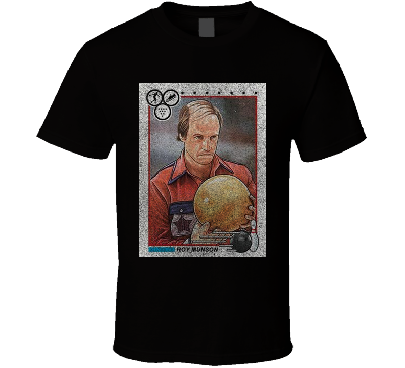 Roy Munson Vintage Retro Sports Trading Card Distressed Look Black Unisex T Shirt