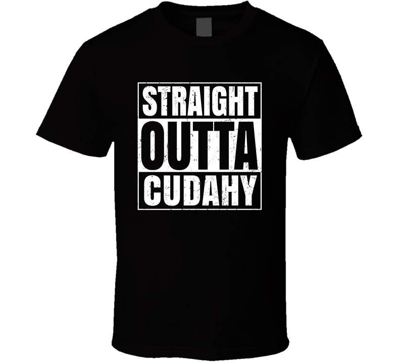 Straight Outta Cudahy Wisconsin City Compton Parody Grunge Black Unisex T Shirt Straight Outta Cudahy Wisconsin City Compton Parody Grunge Black Unisex T Shirt