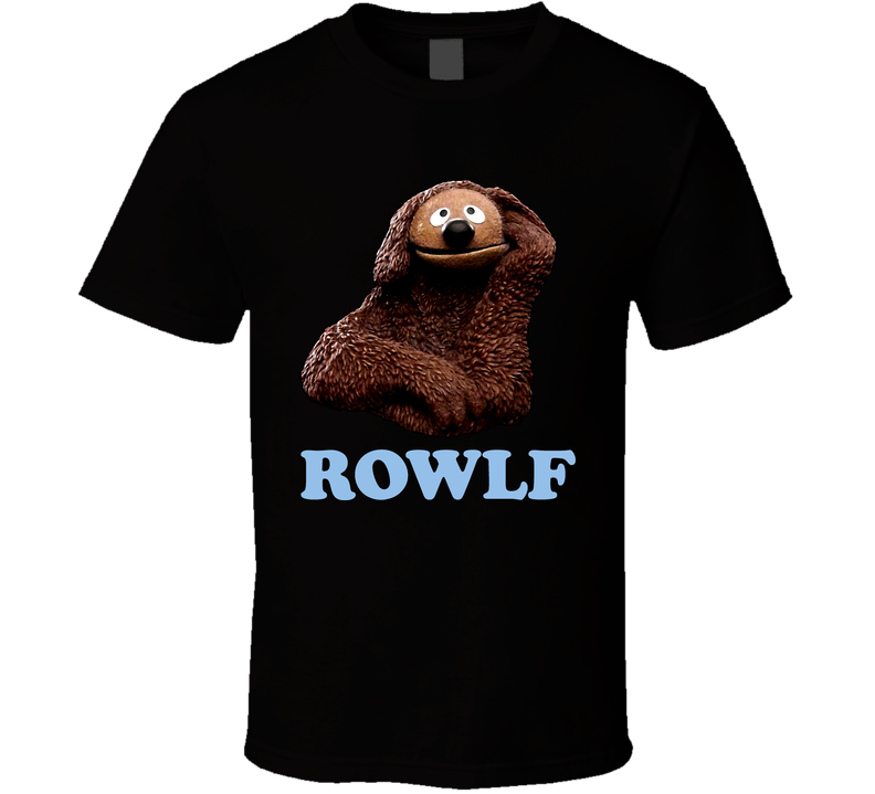 Rowlf The Dog The Muppets Black Unisex T Shirt Rowlf The Dog The Muppets Black Unisex T Shirt
