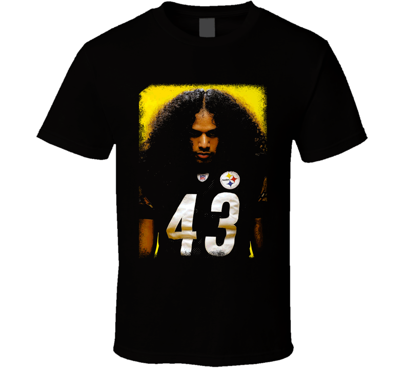 Troy Polamalu Big Hair Pittsburgh Football Strong Safety Fan Black Unisex T Shirt Troy Polamalu Big Hair Pittsburgh Football Strong Safety Fan Black Unisex T Shirt
