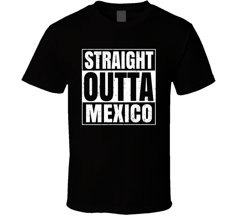 Straight Outta Mexico Indiana City Compton Parody Grunge Black Unisex T Shirt Straight Outta Mexico Indiana City Compton Parody Grunge Black Unisex T Shirt
