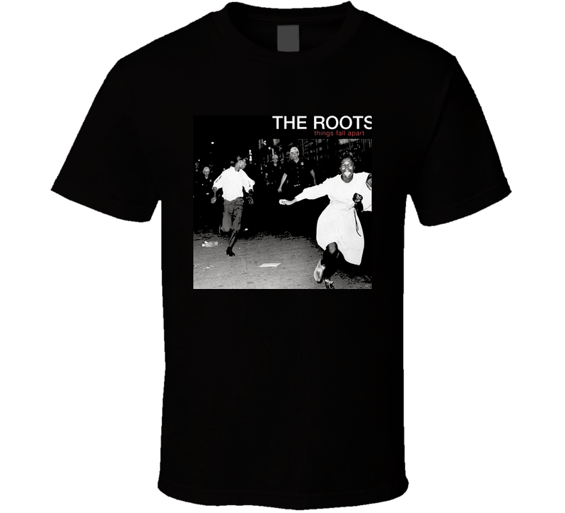 The Roots Things Fall Apart Album Cover Black Unisex T Shirt The Roots Things Fall Apart Album Cover Black Unisex T Shirt
