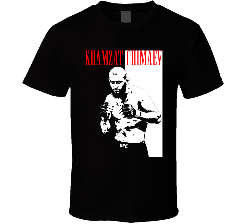 Khamzat Chimaev The Wolf Borz Chechnya Mma Fighter Scarface Style Black Unisex T Shirt Khamzat Chimaev The Wolf Borz Chechnya Mma Fighter Scarface Style Black Unisex T Shirt
