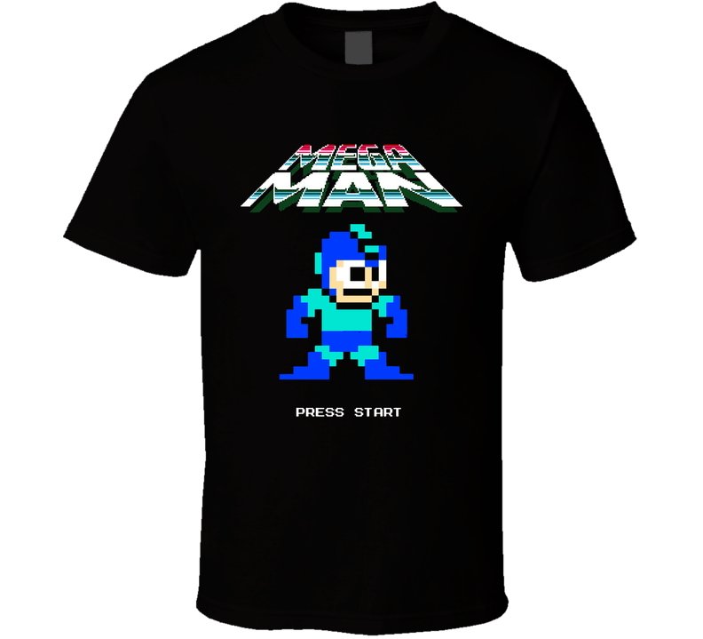 Megaman Arcade Game Capcom Retro Black Unisex T Shirt Megaman Arcade Game Capcom Retro Black Unisex T Shirt