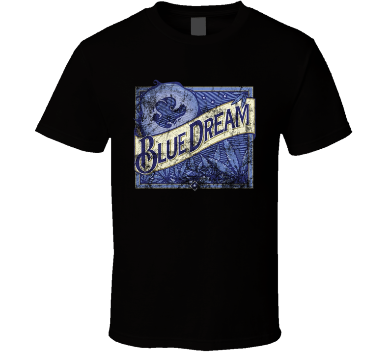 Blue Dream Cannabis Weed Strain Parody Worn Look Black Unisex T Shirt Blue Dream Cannabis Weed Strain Parody Worn Look Black Unisex T Shirt