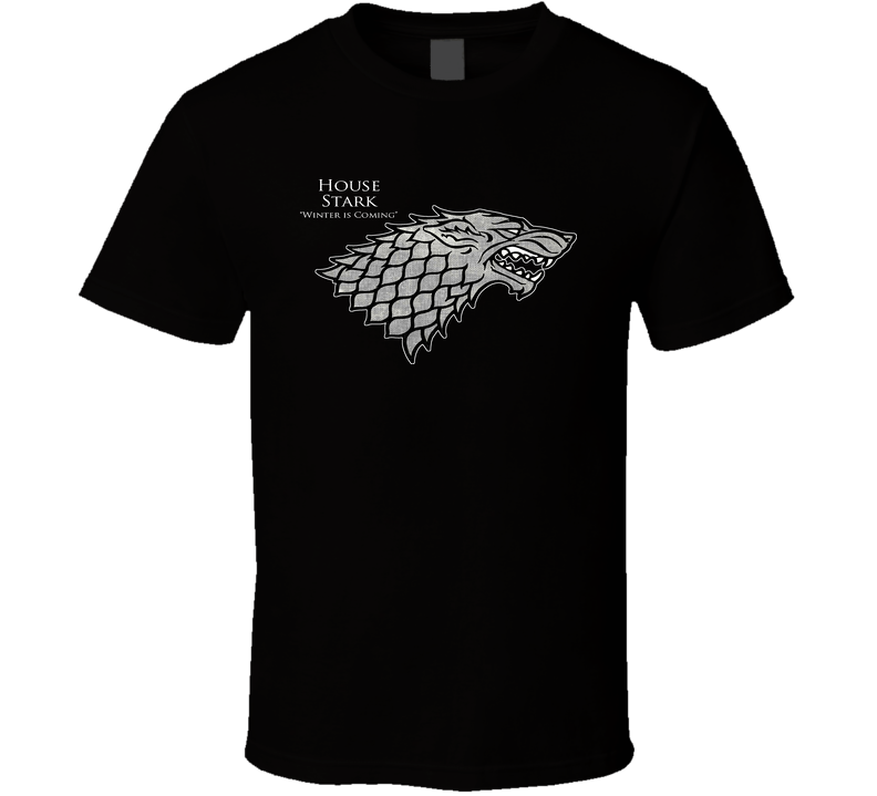 House Stark Game Of Thrones Black Unisex T Shirt House Stark Game Of Thrones Black Unisex T Shirt
