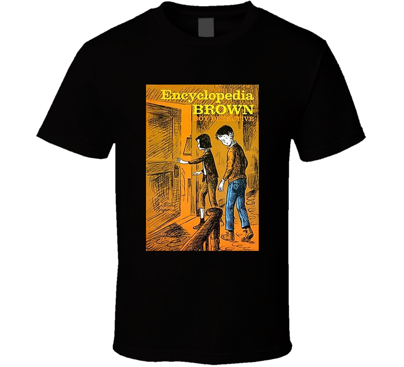 Encyclopedia Brown Classic Children's Storybook Cover Black Unisex T Shirt Encyclopedia Brown Classic Children's Storybook Cover Black Unisex T Shirt