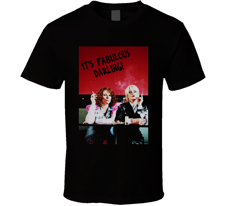 Absolutely Fabulous Logo Tv Show Black Black Unisex T Shirt Absolutely Fabulous Logo Tv Show Black Black Unisex T Shirt
