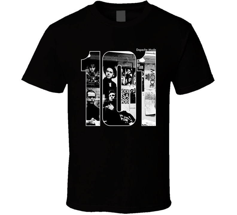 Depeche Mode 101 Tour Concert Inspired Black Unisex T Shirt Depeche Mode 101 Tour Concert Inspired Black Unisex T Shirt
