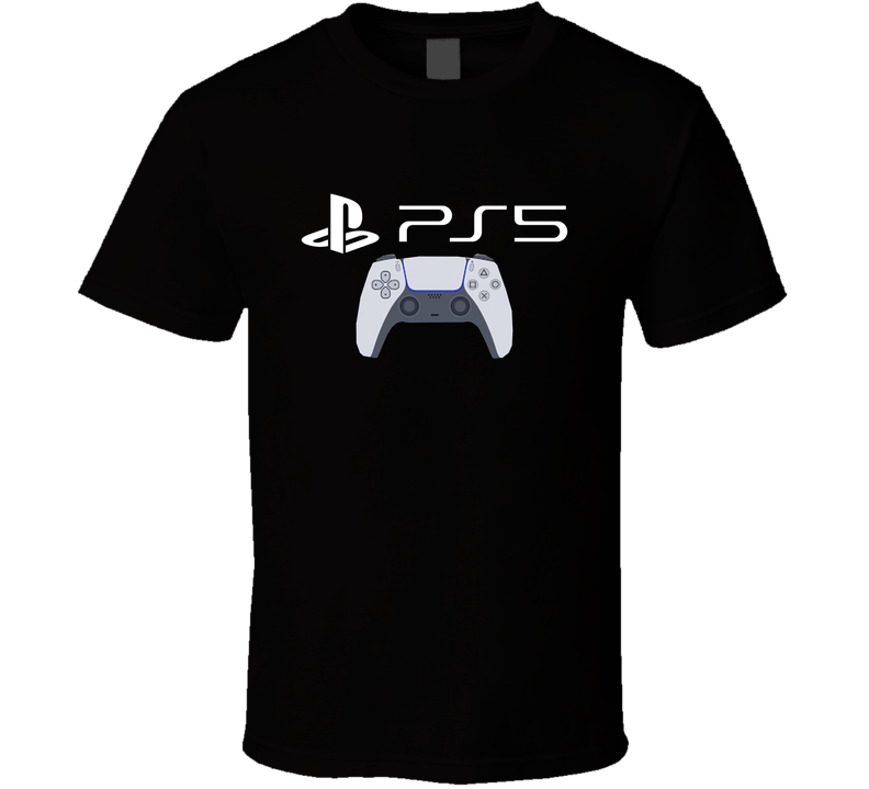 Ps5 Logo Playstation Controller Game System New Video Game Lover Black Unisex T Shirt Ps5 Logo Playstation Controller Game System New Video Game Lover Black Unisex T Shirt