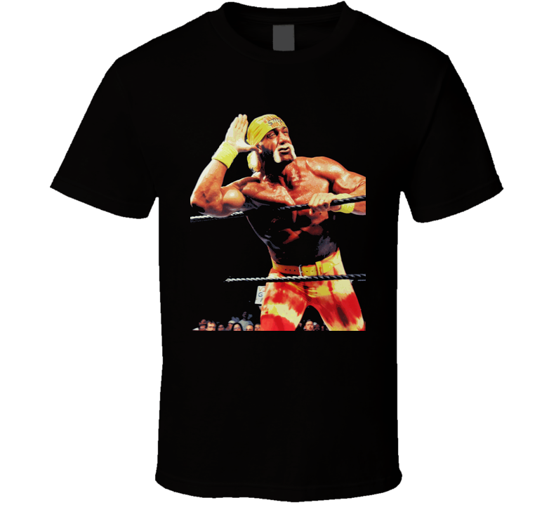 Hulk Hogan Hulkamania Wwe Wrestling Black Unisex T Shirt Hulk Hogan Hulkamania Wwe Wrestling Black Unisex T Shirt