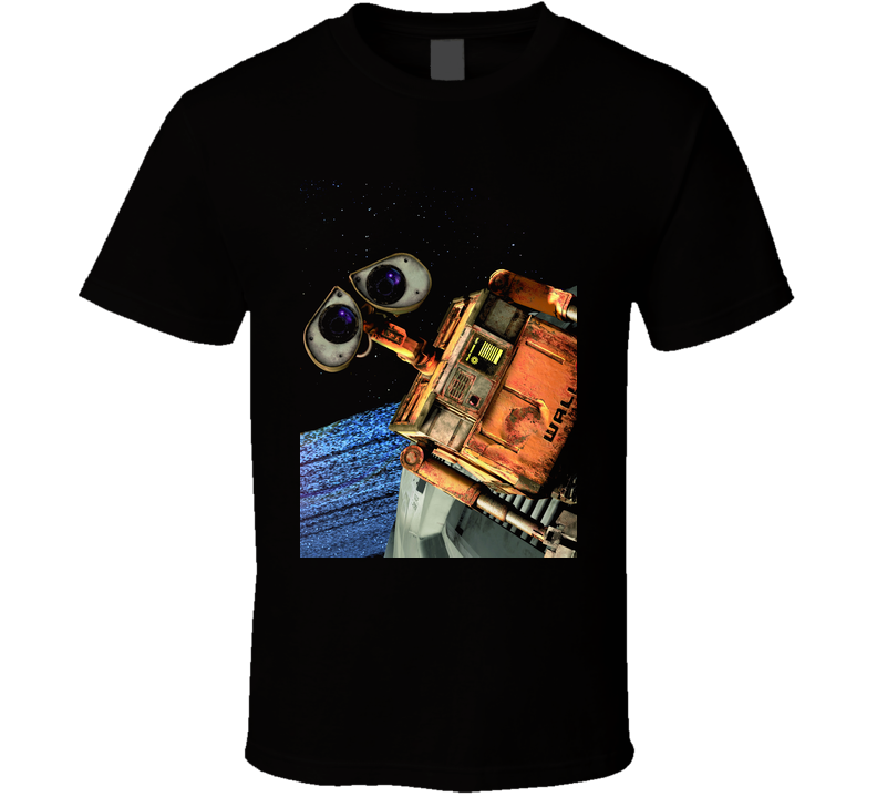 Wall E Animated Movie Robot Black Unisex T Shirt Wall E Animated Movie Robot Black Unisex T Shirt