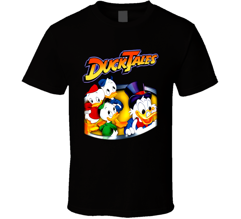 Duck Tales Cartoon Black Unisex T Shirt Duck Tales Cartoon Black Unisex T Shirt