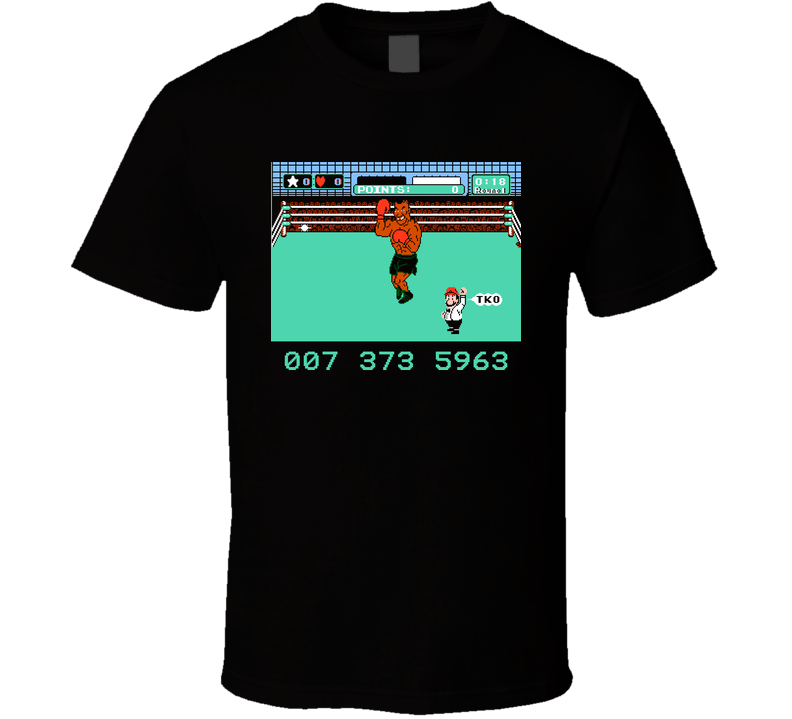 Mike Tyson's Punch Out Nes Black Unisex T Shirt Mike Tyson's Punch Out Nes Black Unisex T Shirt