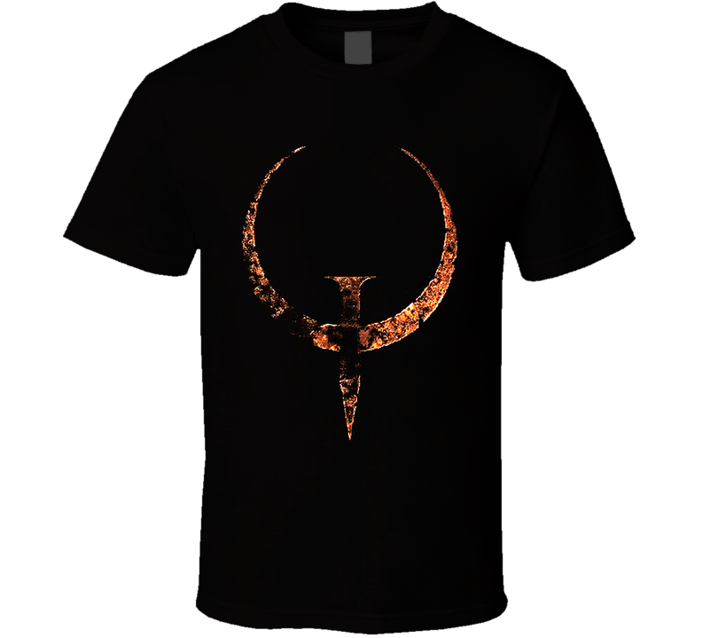 Quake Logo Symbol Video Game Classic Shooter Black Unisex T Shirt Quake Logo Symbol Video Game Classic Shooter Black Unisex T Shirt