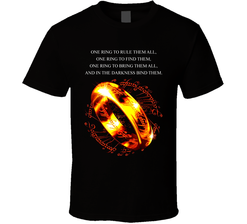 Lord Of The Rings Movie Quote Black Unisex T Shirt