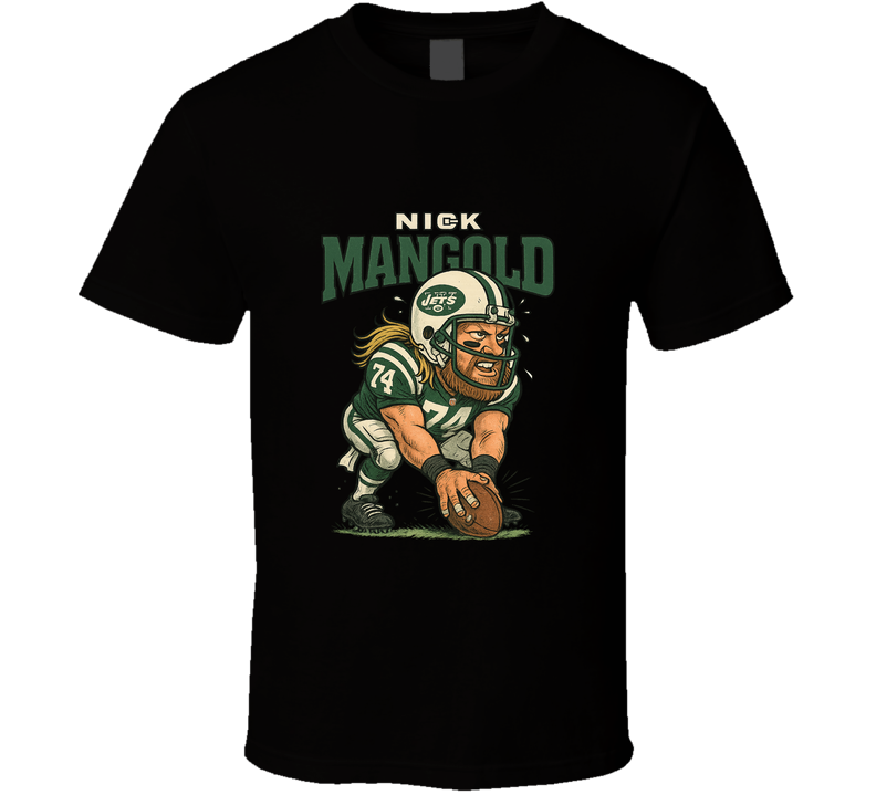 Nick Mangold vintage retro caricature tee T Shirt Nick Mangold vintage retro caricature tee T Shirt