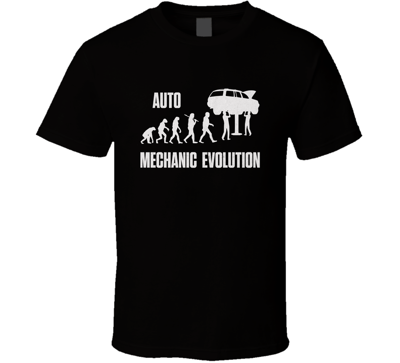 Auto Mechanic Evolution T-Shirt Funny Car Guy Gift Automotive Tee T Shirt