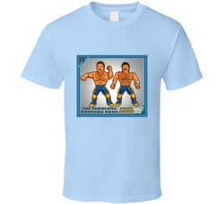 The Fabulous Rougeau Brothers Wwe Wwf Card Wrestling Tshirt 34584349