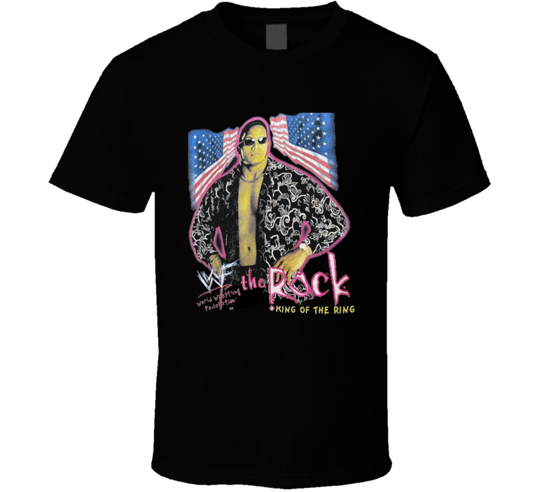 The Rock King Of The Ring Wrestling Fan T Shirt