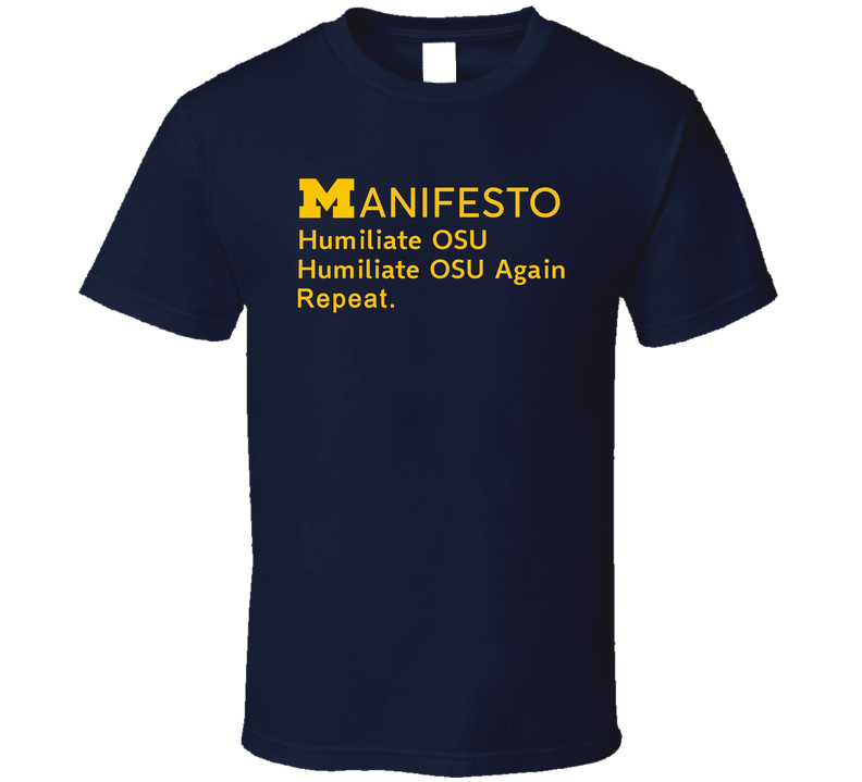 Manifesto Humiliate Osu Humiliate Osu Again Repeat T Shirt Manifesto Humiliate Osu Humiliate Osu Again Repeat T Shirt