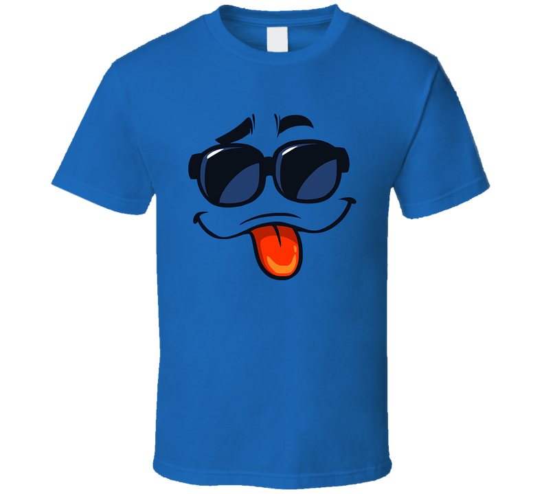 Tongue Out Sunglasses Face T Shirt Tongue Out Sunglasses Face T Shirt