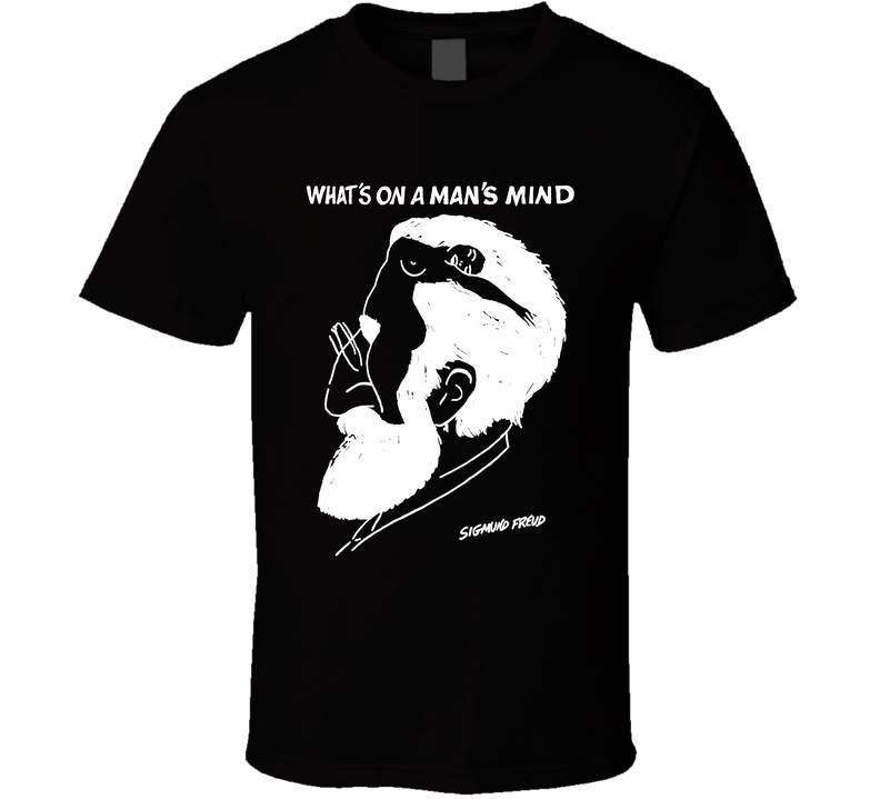 What's On A Man's Mind Sigmund Freud Sexy Woman Double Image Funny T Shirt What's On A Man's Mind Sigmund Freud Sexy Woman Double Image Funny T Shirt