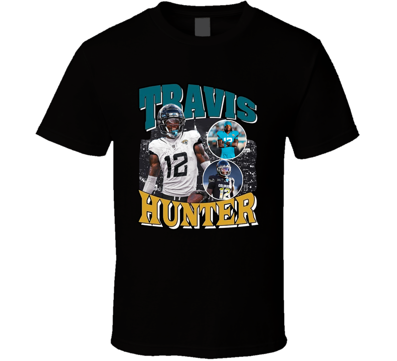 Travis Hunter Collage Fan T Shirt Travis Hunter Collage Fan T Shirt