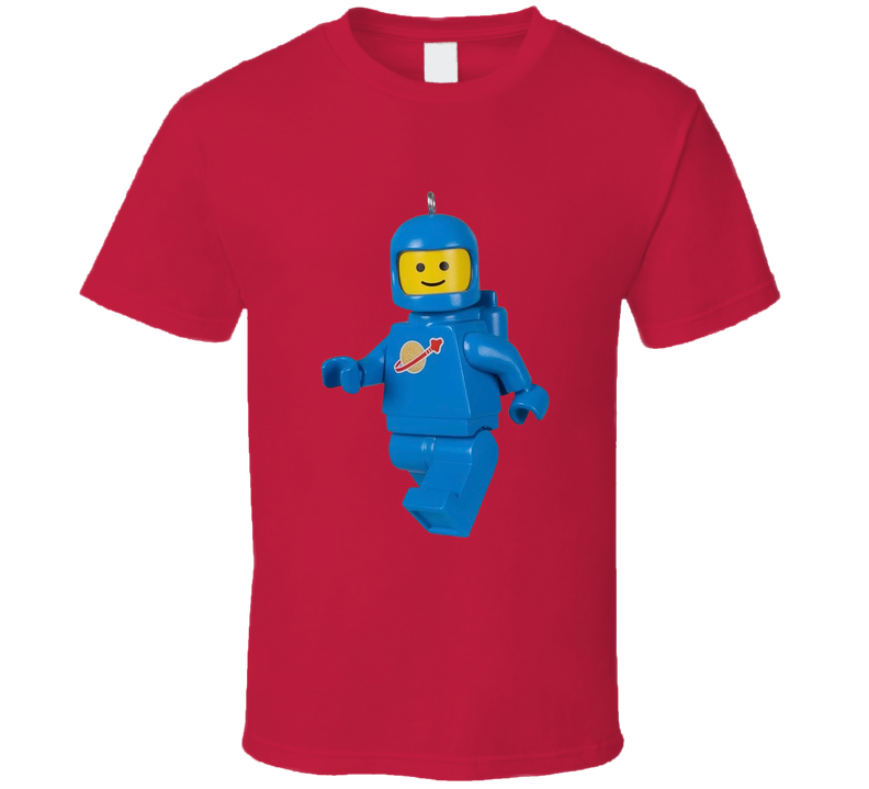 Retro Lego Blue Spaceman T Shirt