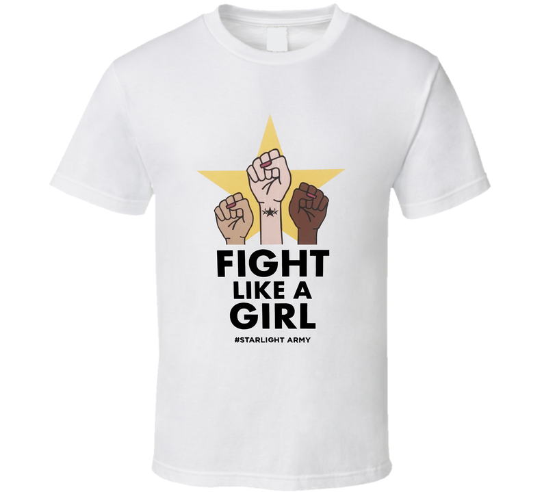 Fight Like A Girl Starlight Army T Shirt