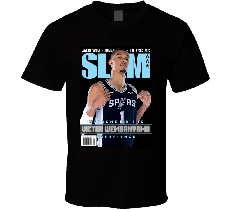 Victor Wembanyama Slam Magazine Cover T Shirt Victor Wembanyama Slam Magazine Cover T Shirt