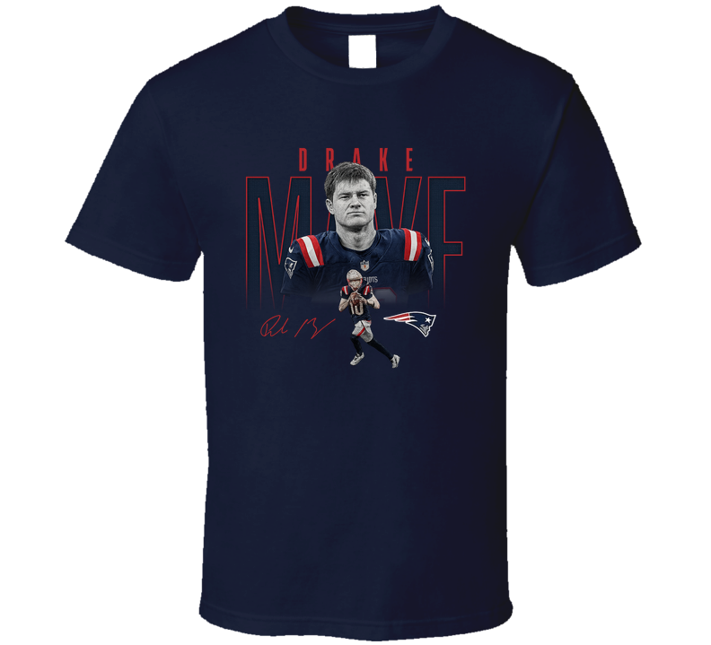 Drake Maye Signature Fan T Shirt