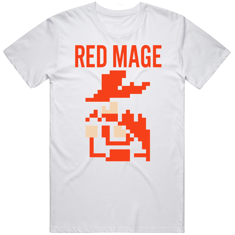 Red Mage Retro Video Game T Shirt Red Mage Retro Video Game T Shirt
