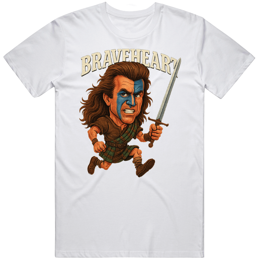 Braveheart Caricature Movie T Shirt Braveheart Caricature Movie T Shirt