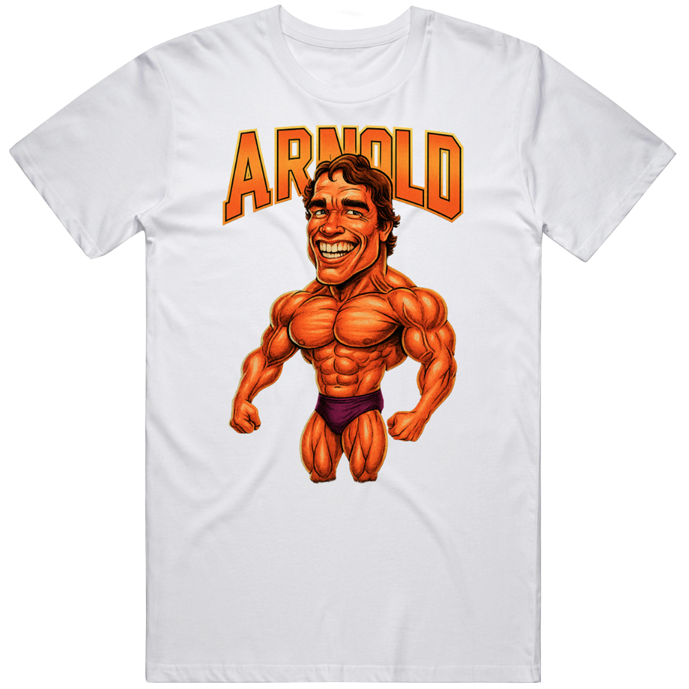 Arnold Schwarzenegger Caricature Retro Bodybuilding T Shirt Arnold Schwarzenegger Caricature Retro Bodybuilding T Shirt
