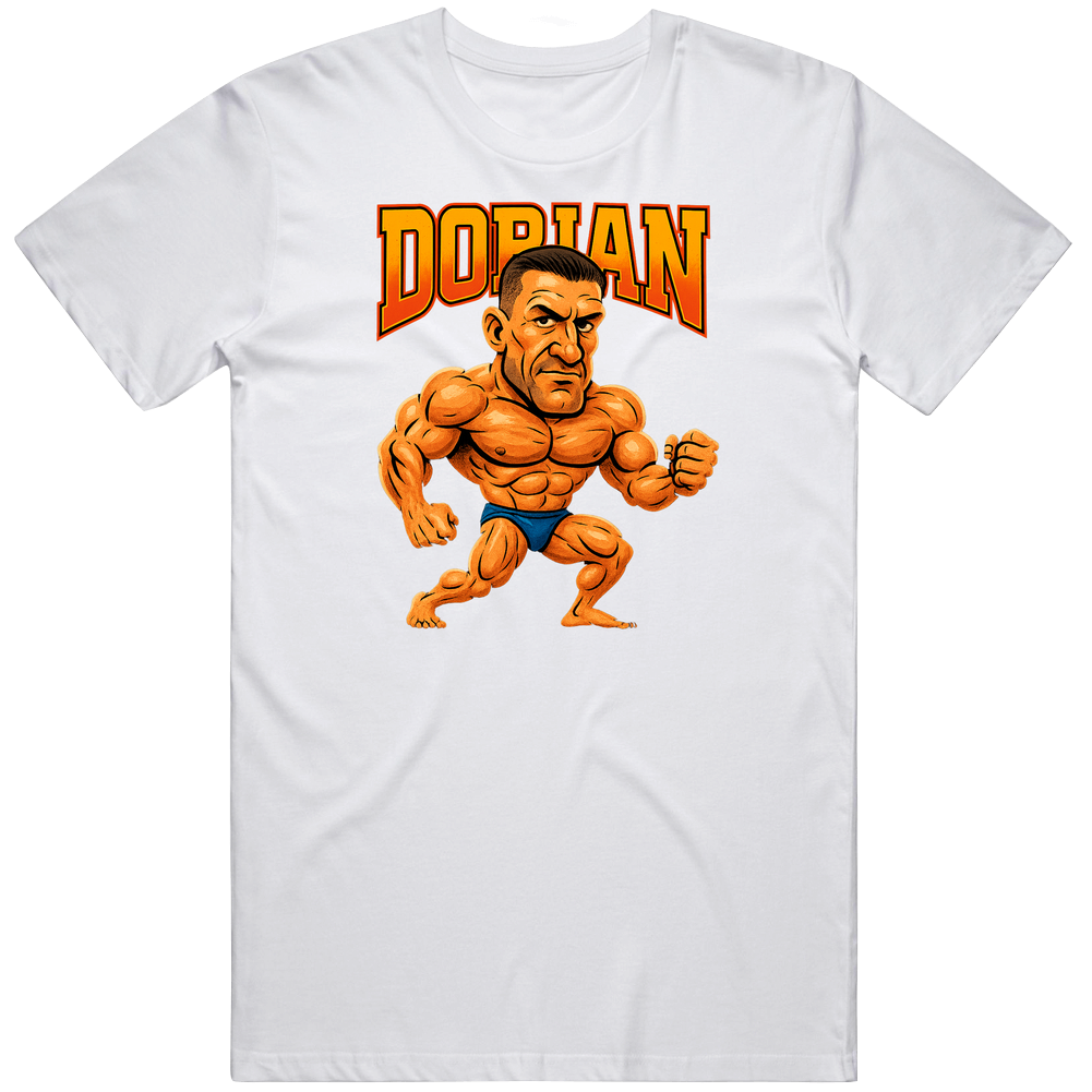 Dorian Yates Caricature Retro Bodybuilding T Shirt Dorian Yates Caricature Retro Bodybuilding T Shirt