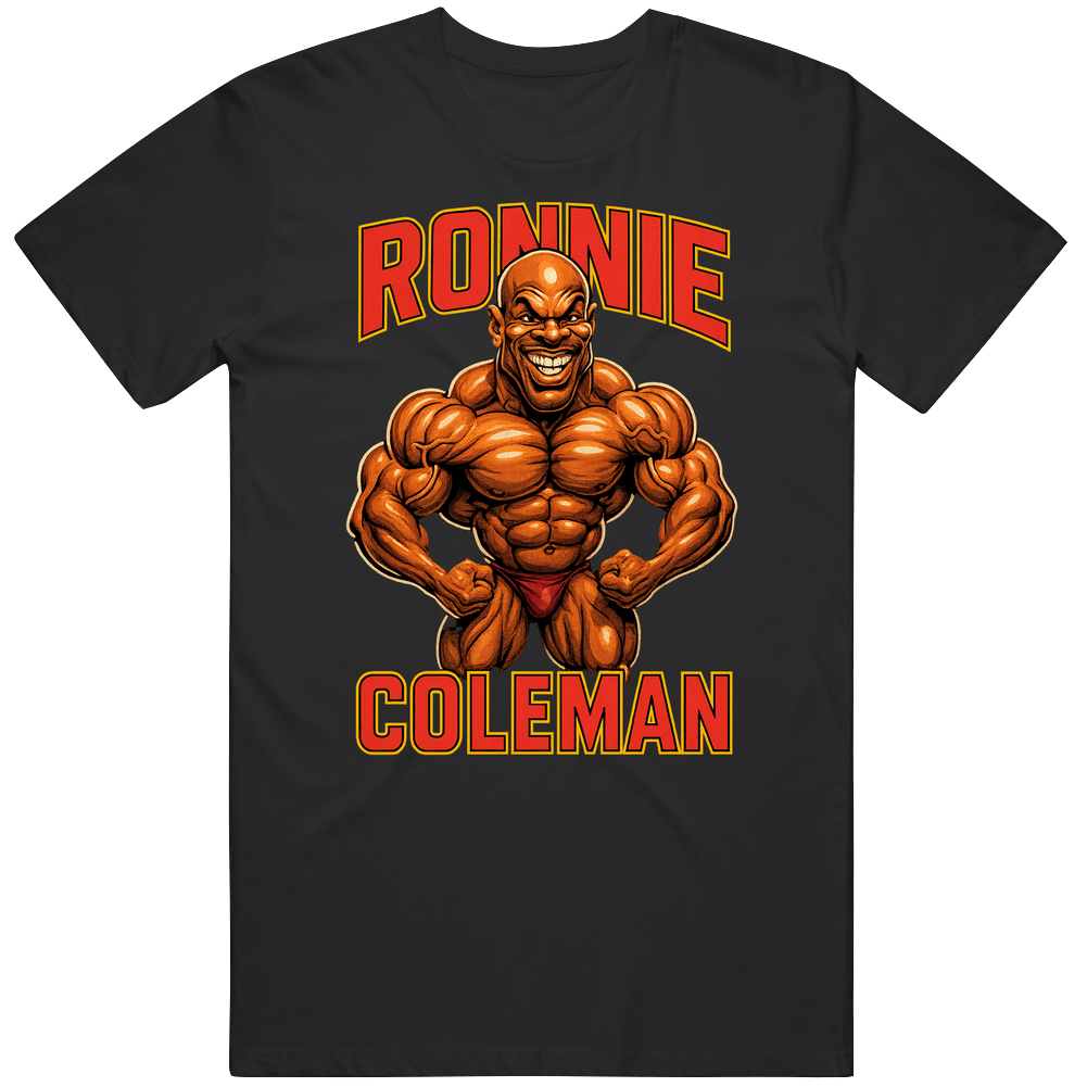 Ronnie Coleman Caricature Retro Bodybuilding T Shirt Ronnie Coleman Caricature Retro Bodybuilding T Shirt
