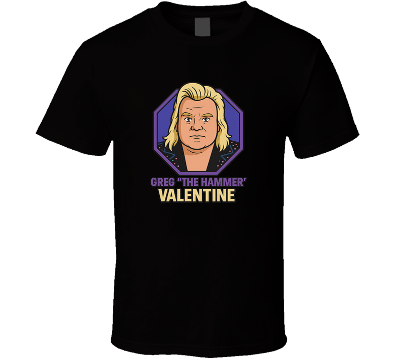 Greg The Hammer Valentine Retro Wrestling Cartoon T Shirt Greg The Hammer Valentine Retro Wrestling Cartoon T Shirt